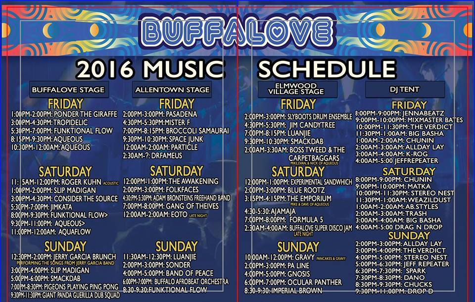 LIVE VIDEO: 2016 BUFFALOVE MUSIC FESTIVAL (FRIDAY -SUNDAY)