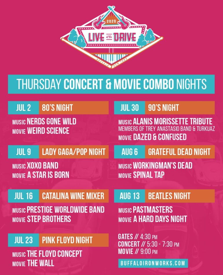 Transit Drive-in Concert and Movie nights!