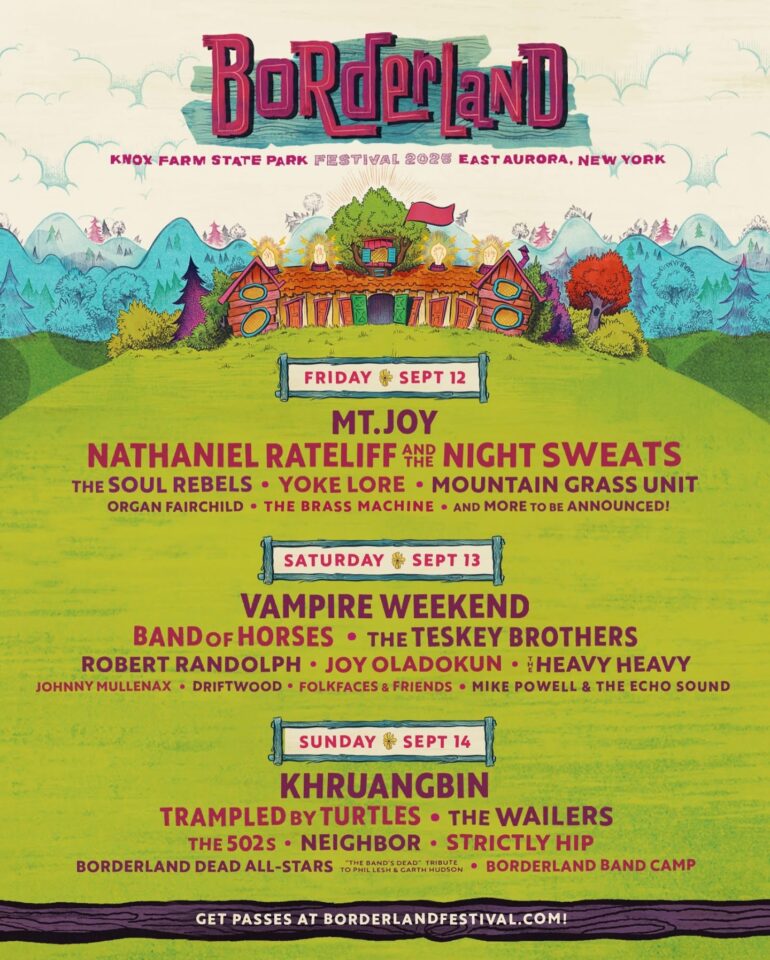 @borderlandfestival weekend daily lineup ✌️❤️🎶