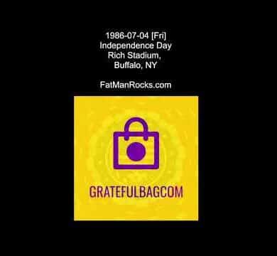 Grateful Dead 1986-07-04  Independence Day Rich Stadium, Buffalo, NY